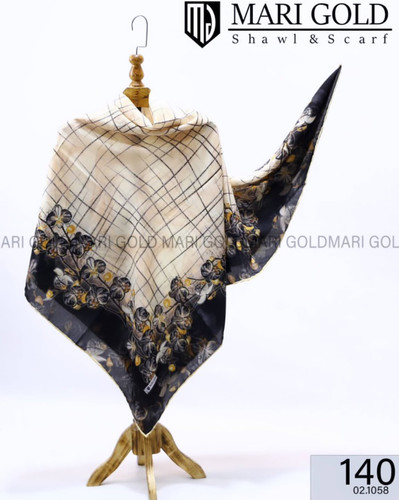 روسری دست دوز marigold 140x140