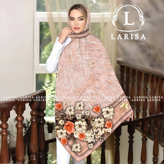روسری دست دوز Larisa سایز ۱۴۰*۱۴۰ کد 2