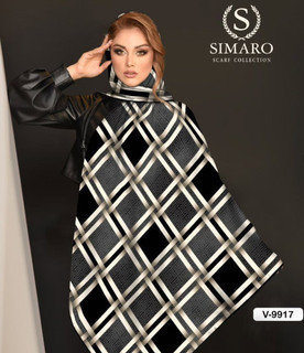 روسری کرپ حریر simaro سایز ۱۴۰×۱۴۰