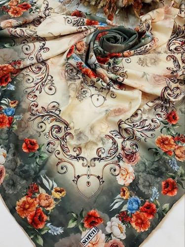 روسری دست دوز Soren سایز ۱۴۰*۱۴۰