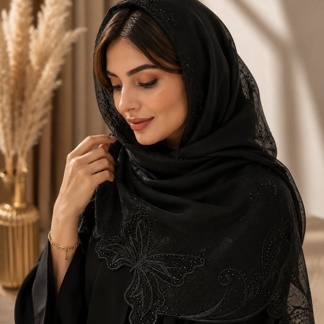 شال کرپ گلدوزی مخمل فول نگین پارچه وارداتی